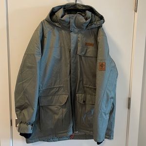 Mens Columbia Winter Jacket, Army Green Color